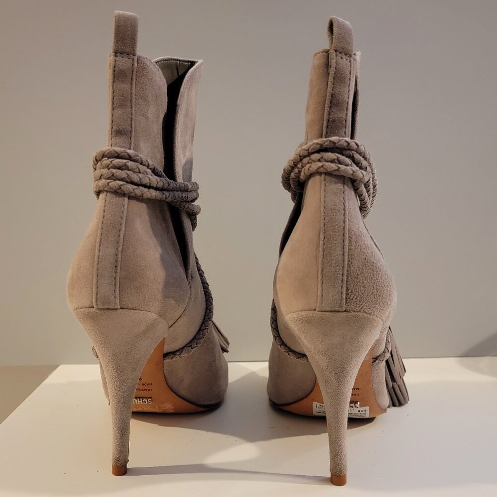 Schatz taupe suede booties - Picture 4 of 7